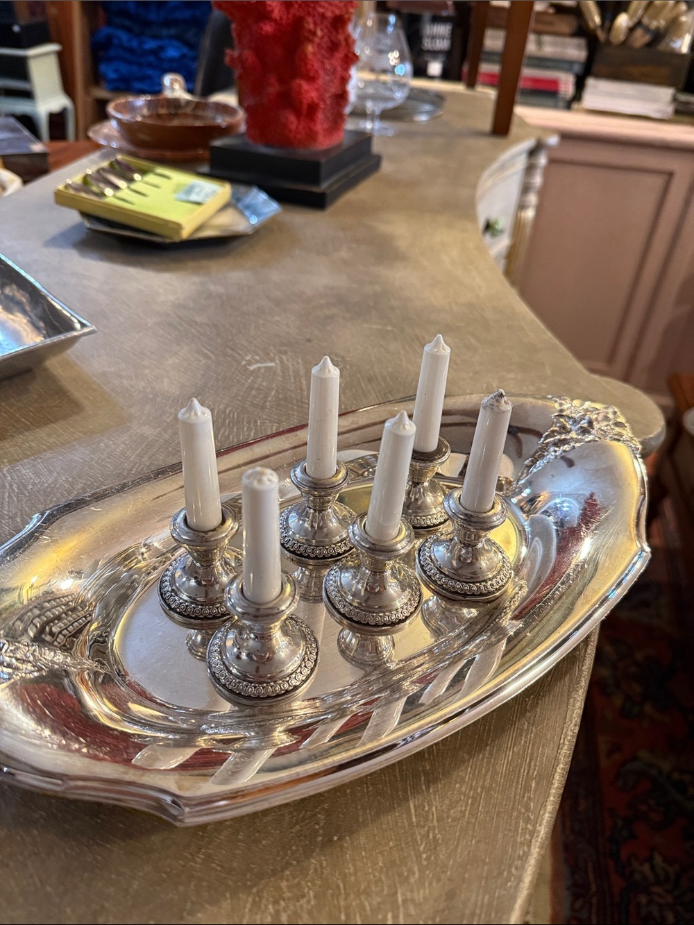 Vintage La Pierre Sterling Silver Weighted Candlesticks – Set of 6 – Pattern 169